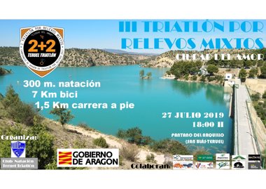 III Triatlón por Relevos Mixtos Ciudad de Teruel. Cto de Aragón de Triatlón por Relevos
