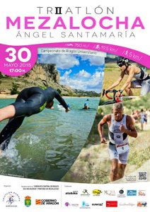 II Triatlón Sprint Mezalocha "Ángel Santamaría". Cto. de Aragón Universitario 2015.