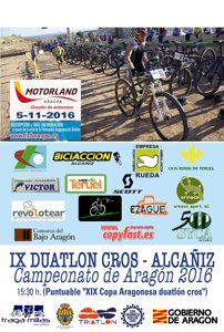 IX Duatlón Cros Alcañiz. Campeonato de Aragón de Duatlón Cros 2016