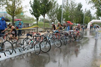 La lluvia impide la celebración del Triatlón Escolar