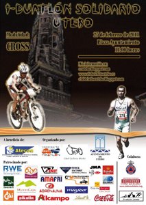 Llenazo en el I Duatlón Cros solidario de Utebo