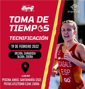 El 19 de febrero se celebrará la Toma de Tiempos PNTD para CD, JV y JN.