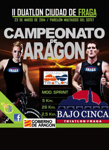 II Duatlón Ciudad de Fraga. Campeonato de Aragón de Duatlón 2014.