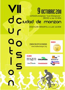 El próximo domingo tendrá lugar el VII Duatlón Cros Ciudad de Monzón