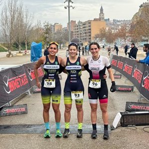 Fernando Zorrilla y Candela Puch se proclaman campeones de Aragón de Duatlón Sprint 2025