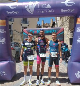 El campeón de España Celestino Fernández y Chloé Nicolás estrenan el palmarés del I Duatlón Rubielos de Mora