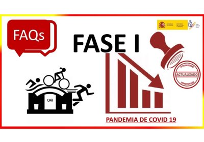 Actualización de FAQs del Consejo Superior de Deportes para Fase 1