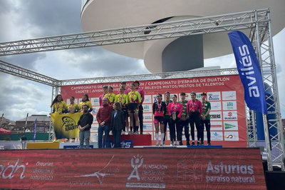 El duatlón aragonés augura un futuro brillante en el Cto. de España de Duatlón Cadete/Juvenil y Junior de Avilés 2026