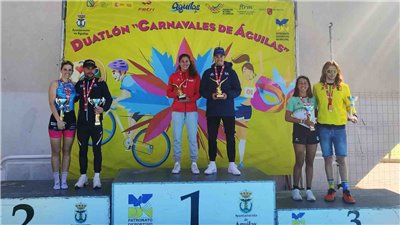 Marta Pintanel comienza la temporada 2024 con victoria en el clasificatorio nacional de Duatlón en Águilas.