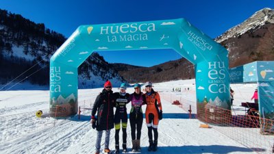 Enara Oronoz y Peio Osoro revalidan el título de campeones de España de Triatlón de Invierno