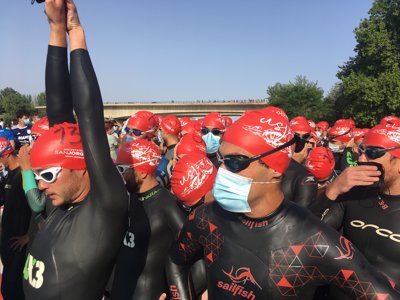 Daniel Tolosa y Claudia Esteban se adjudican el Triatlón de Zaragoza