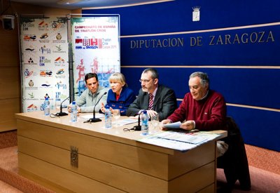 Celebrada la presentación oficial del Campeonato de España de Triatlón Cros que tendrá lugar en Caspe el 11 y 12 de junio