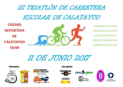 [JJ.EE.] III Triatlón de Carretera Escolar de Calatayud