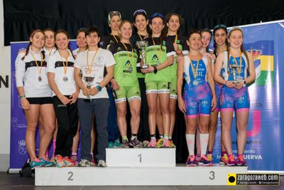 Saltoki y Stadium Casablanca-Almozara 2000 brillan en el Duatlón contrarreloj por equipos