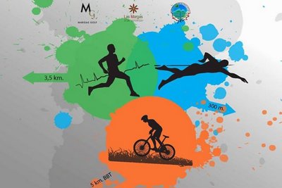 El Triatlón Cros Popular Las Margas-Golf cambia sus circuitos y se aplaza al 23 de agosto