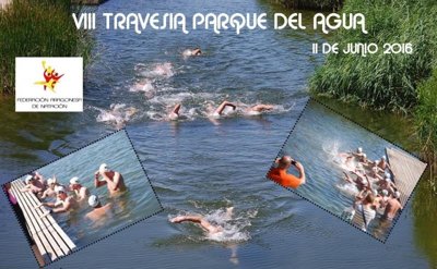 Triatletas y nadadores comparten el Circuito de Aguas Abiertas de Aragón