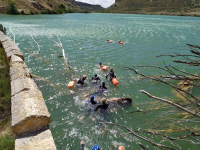 La selección aragonesa de triatlón escolar preparada para el Campeonato de España por Autonomías