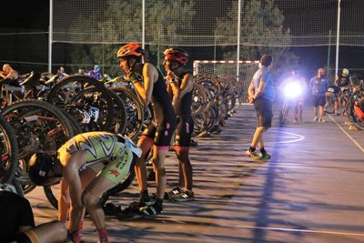 Jaime Martín y Patricia Agustín brillan en el II Duatlón Nocturno Calcigada Sobradiel