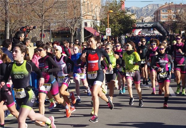 Lizer Lorente y Vanesa Guzmán inauguran el palmarés del Duatlón Ciudad de Utebo