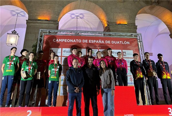 El duatlón femenino aragonés brilla en el Campeonato de España de Duatlón de Cáceres