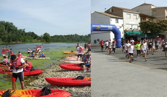 Pina de Ebro acoge la segunda edición de su Triatlón Raid