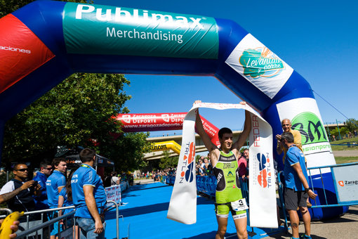 Fernando Zorrilla y Chus Til campeones de Aragón de Triatlón Sprint 2016