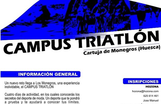 Últimos días para inscribirse al Campus de Triatlón