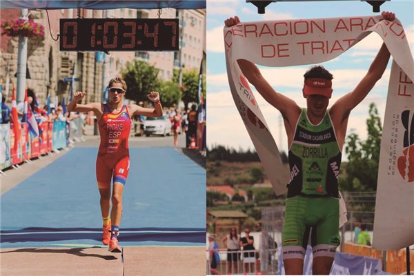 Marta Pintanel y Fernando Zorrilla elegidos mejores triatletas de Aragón 2019