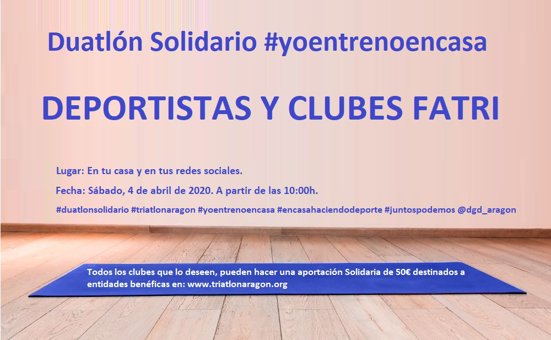 Reto Duatlón Solidario #yoentrenoencasa